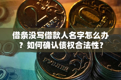 济南借条没写借款人名字怎么办？如何确认债权合法性？