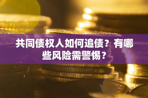 济南共同债权人如何追债？有哪些风险需警惕？