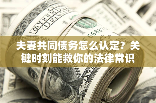 济南夫妻共同债务怎么认定？关键时刻能救你的法律常识